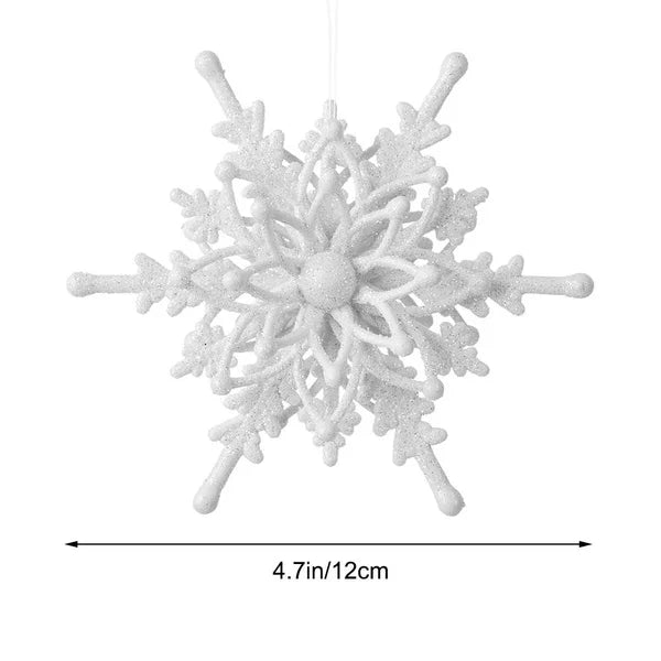 Flocons de Neige Décoratifs Blancs (Lot de 3)