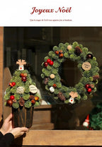 Ensemble Sapin et Couronne de Noël Décoratifs