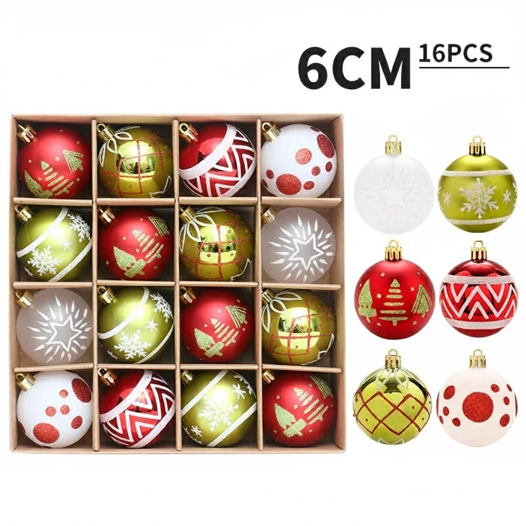 Boules de Noël 6cm (Lot de 16)