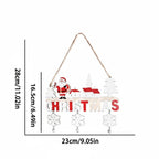 Suspensions de Noël en Bois 'Christmas' (Lot de 3)