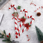 Sucres d'Orge Décoratifs Rouge et Blanc (Lot de 10)