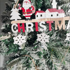 Suspensions de Noël en Bois 'Christmas' (Lot de 3)