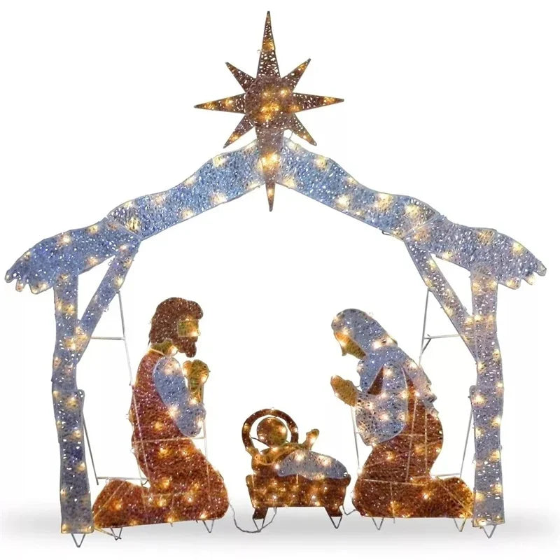 Crèche de Noël Lumineuse Extérieure