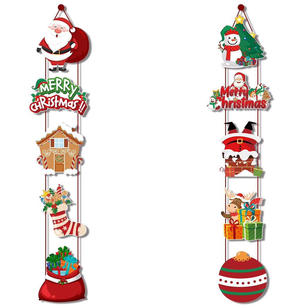 Bannières de Noël pour Porte (Lot de 2)
