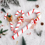 Sucres d'Orge Décoratifs Rouge et Blanc (Lot de 10)