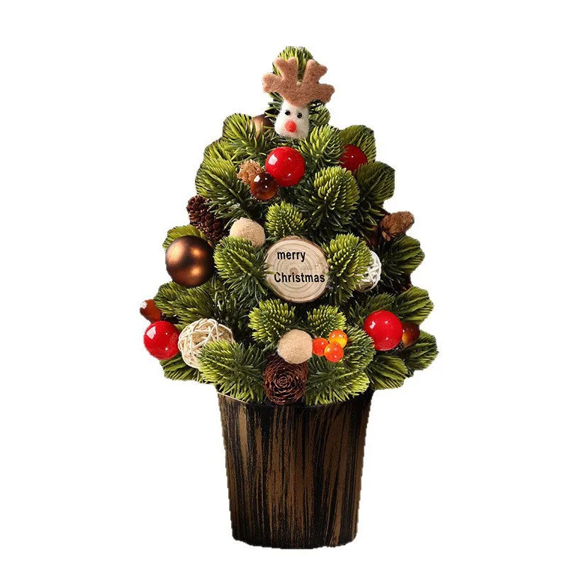 Ensemble Sapin et Couronne de Noël Décoratifs