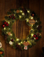 Ensemble Sapin et Couronne de Noël Décoratifs